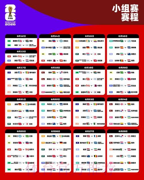 世界杯完整赛程方法 世界杯完整赛程方法